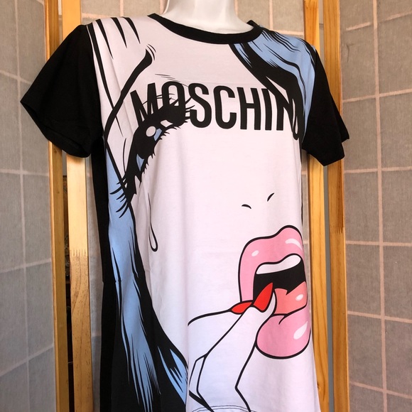 Moschino Tears Women Tee Fitted Sz M (8) NWT - Picture 3 of 7